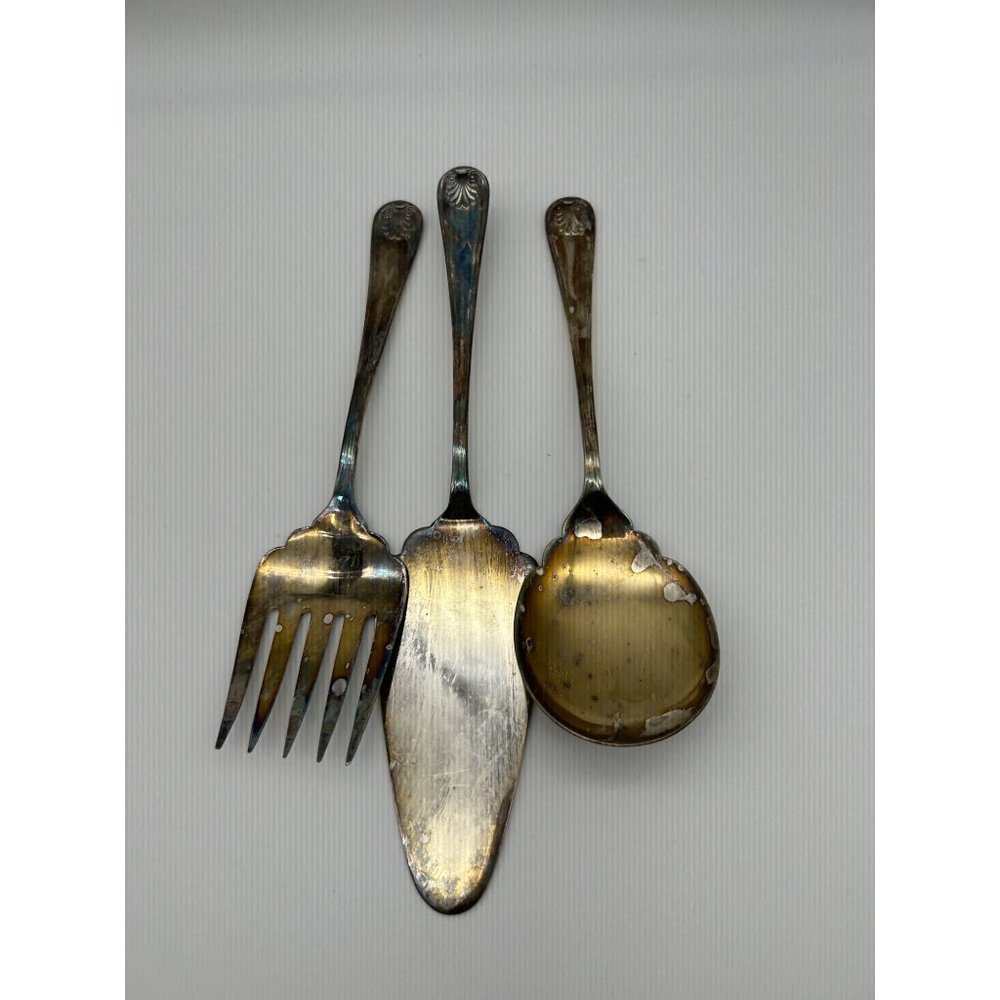 EPNS Sheffield England EL 3 Piece Serving Set
